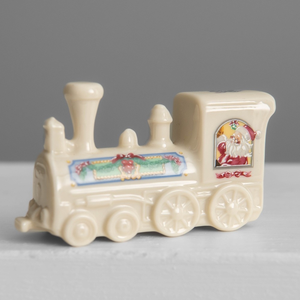 Lenox Christmas Train Figurine Holiday Village Collection 1992 CottageCore Retro